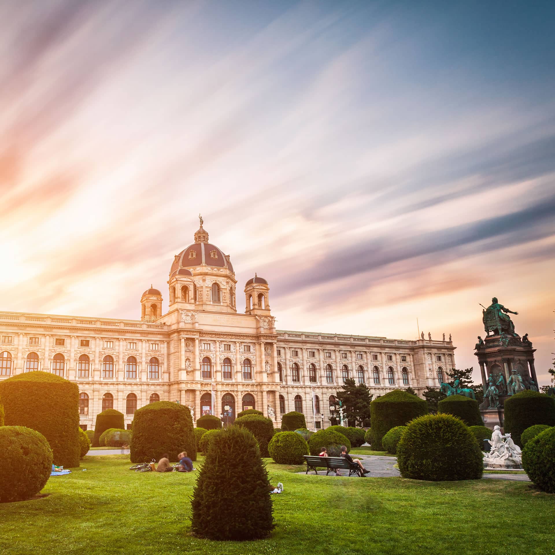 Vienna at sunset